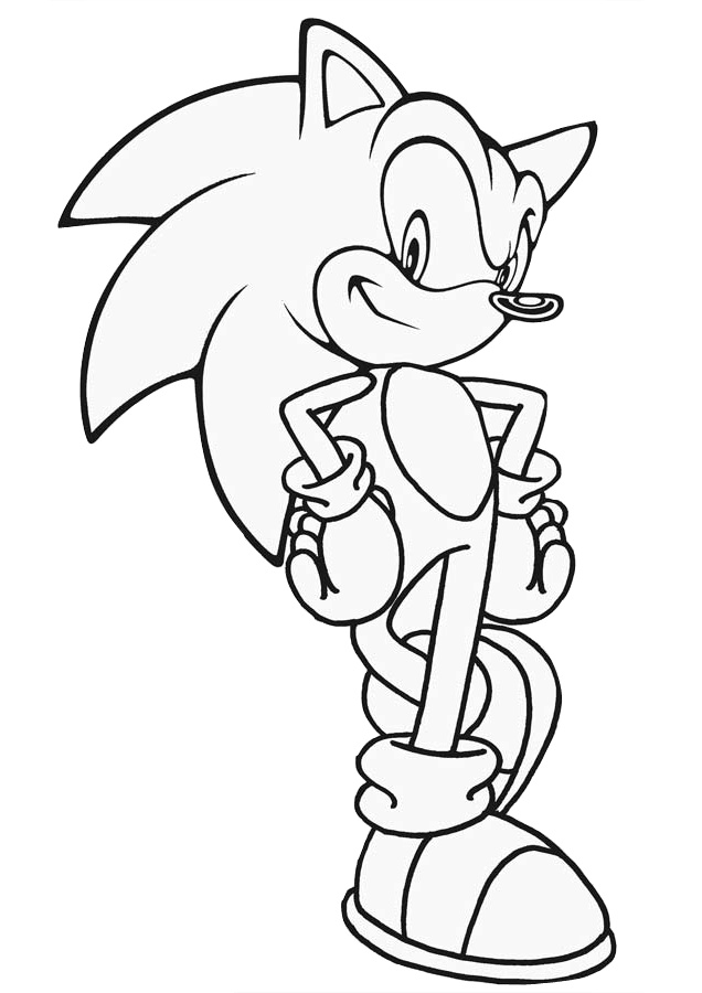 Super Sonic The Hedgehog Coloring Pages 36