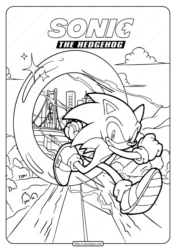 Super Sonic The Hedgehog Coloring Pages 38