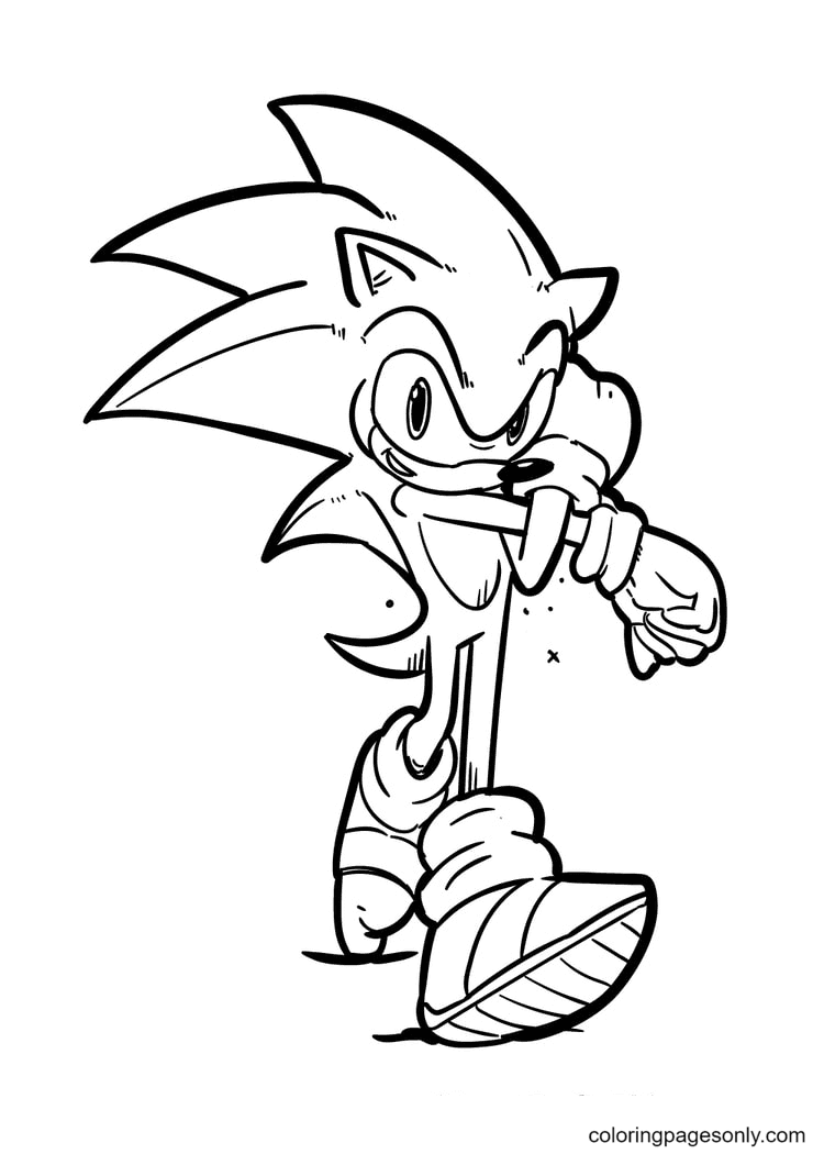 Super Sonic The Hedgehog Coloring Pages 41