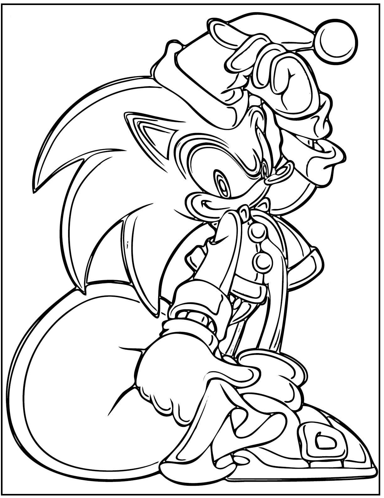 Super Sonic The Hedgehog Coloring Pages 43