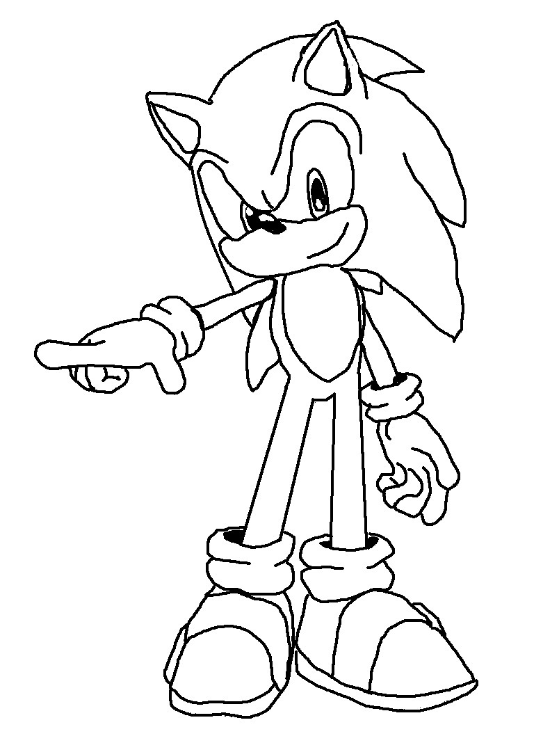 Super Sonic The Hedgehog Coloring Pages 44