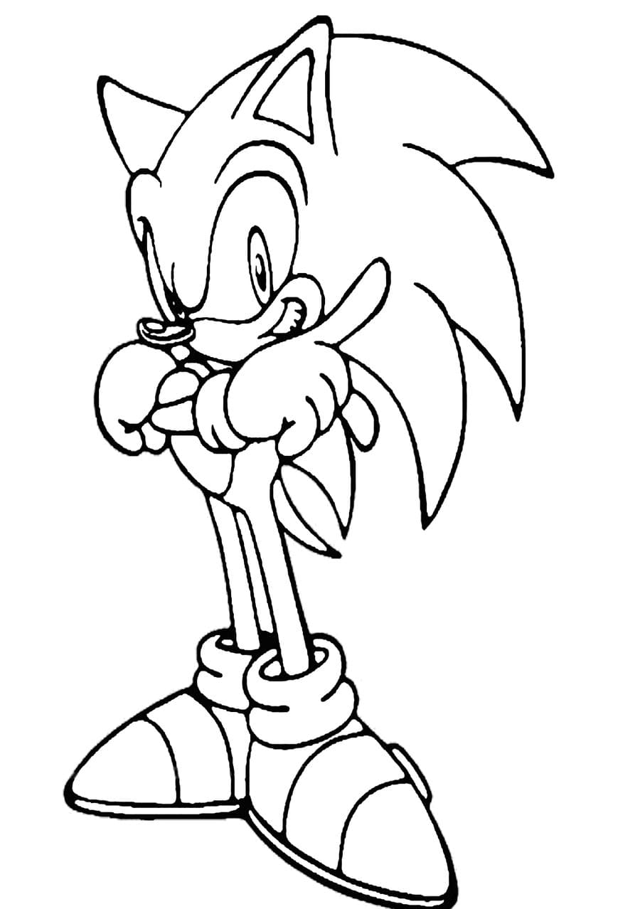 Super Sonic The Hedgehog Coloring Pages 45