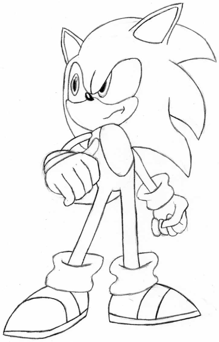 Super Sonic The Hedgehog Coloring Pages 46