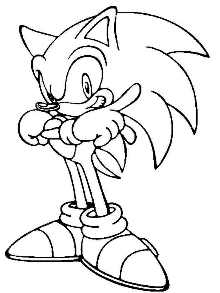 Super Sonic The Hedgehog Coloring Pages 5