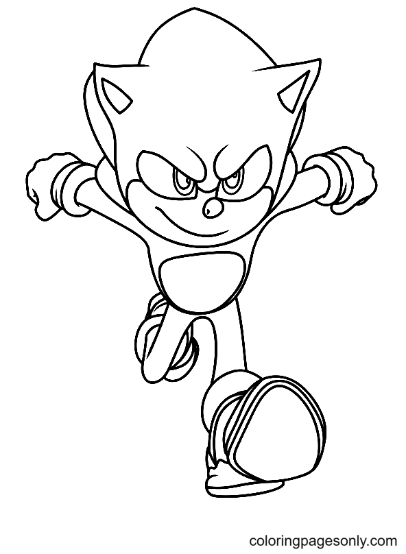 Super Sonic The Hedgehog Coloring Pages 53