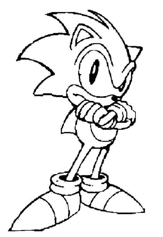 Super Sonic The Hedgehog Coloring Pages 54