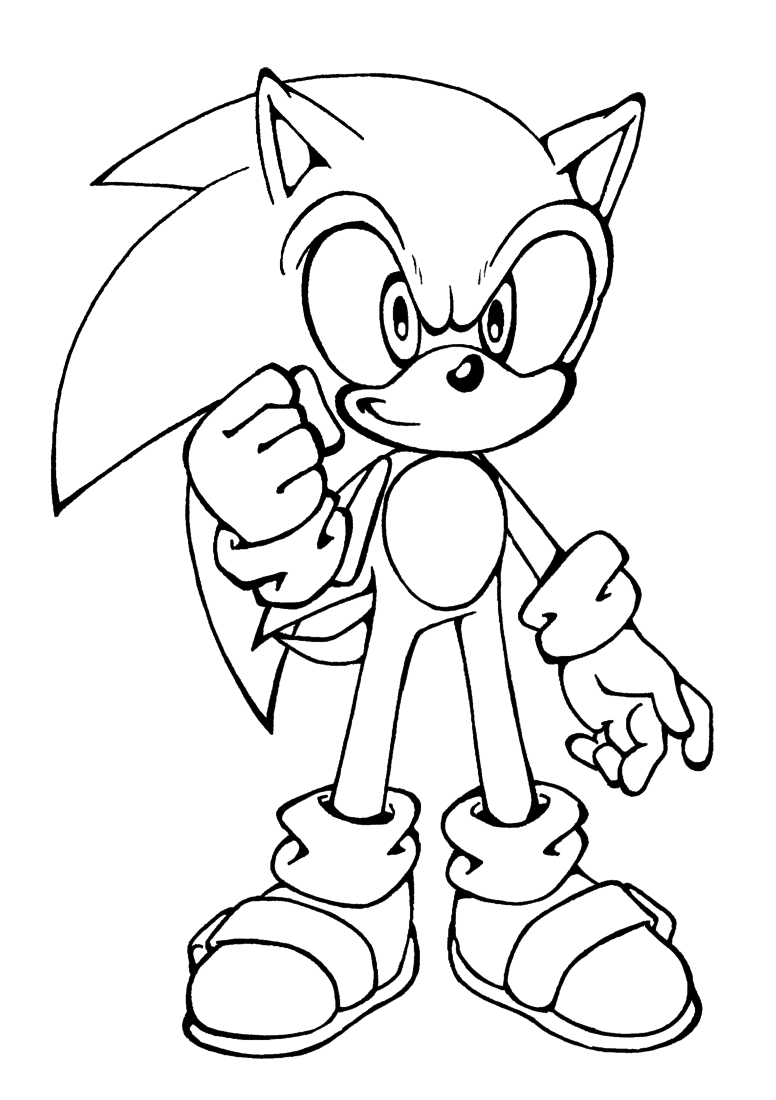 Super Sonic The Hedgehog Coloring Pages 55