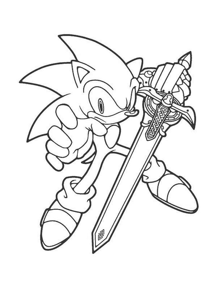 Super Sonic The Hedgehog Coloring Pages 63