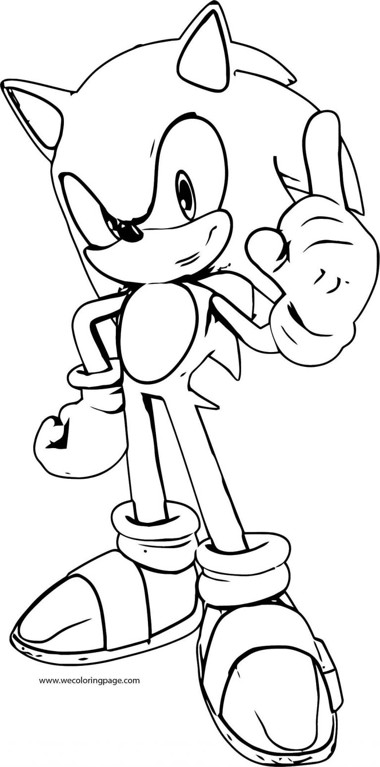 Super Sonic The Hedgehog Coloring Pages 65