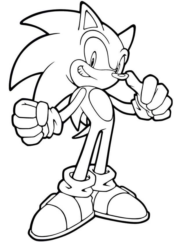 Super Sonic The Hedgehog Coloring Pages 68