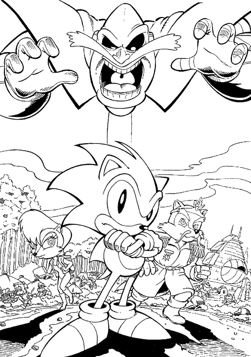 Super Sonic The Hedgehog Coloring Pages 69