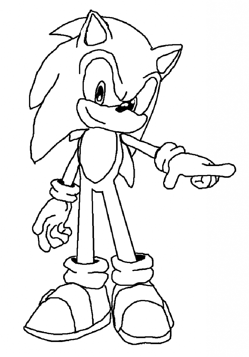 Super Sonic The Hedgehog Coloring Pages 70