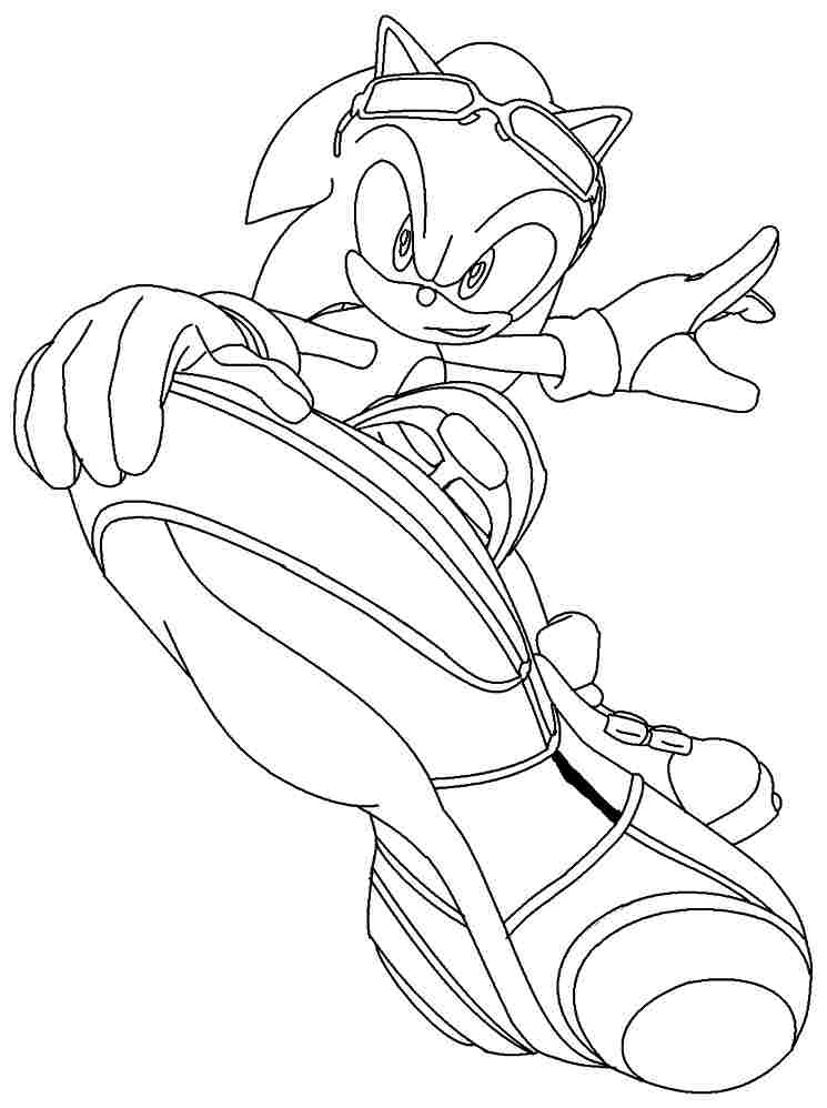 Super Sonic The Hedgehog Coloring Pages 71