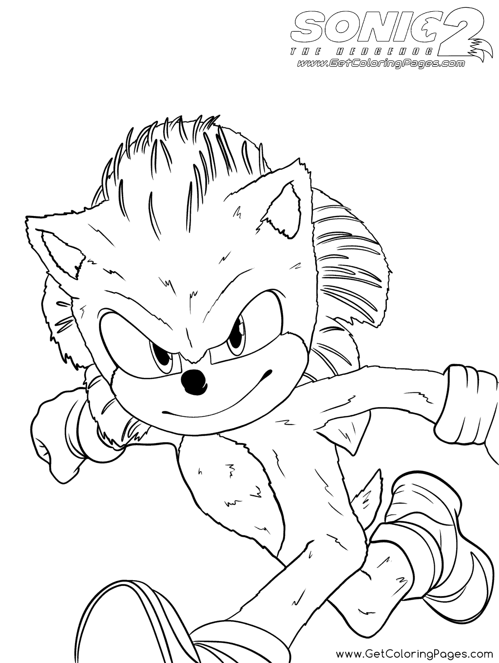 Super Sonic The Hedgehog Coloring Pages 73