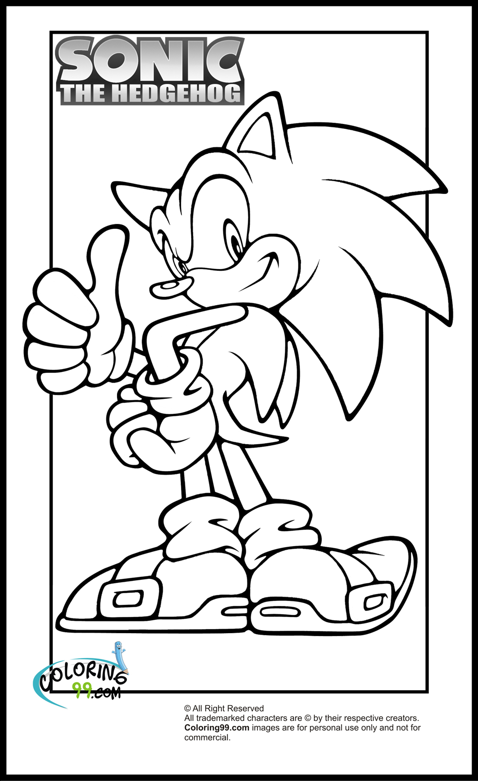 Super Sonic The Hedgehog Coloring Pages 78