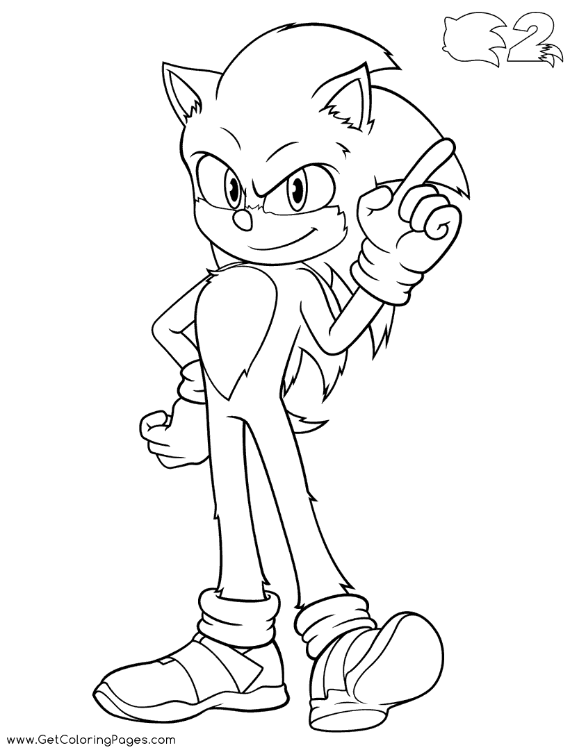 Super Sonic The Hedgehog Coloring Pages 80