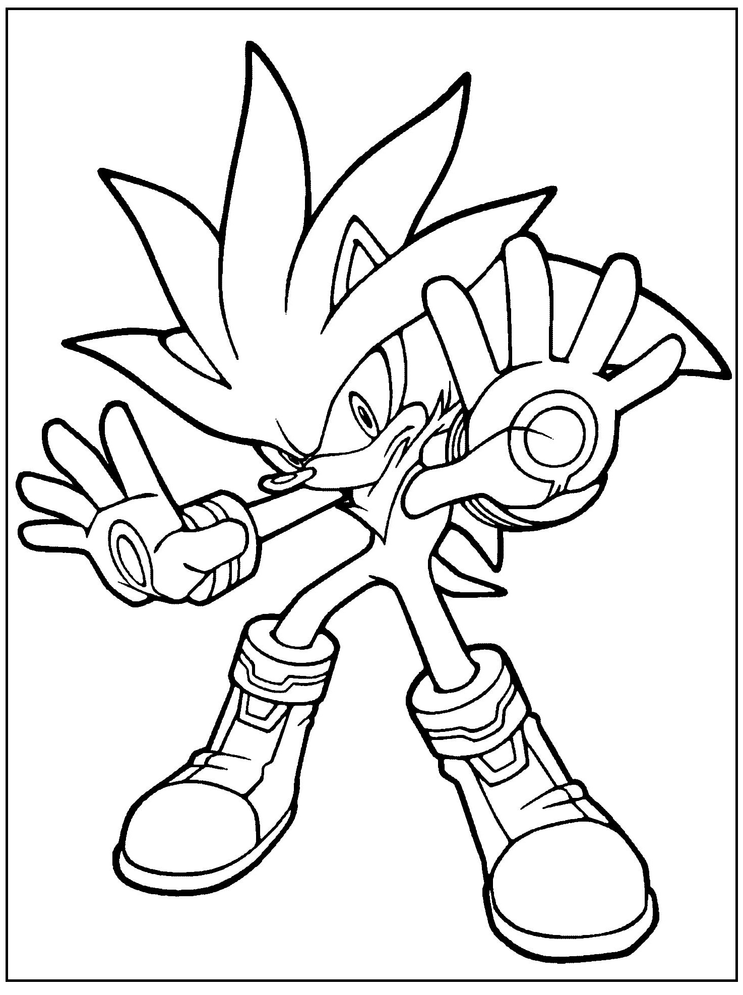 Super Sonic The Hedgehog Coloring Pages 82