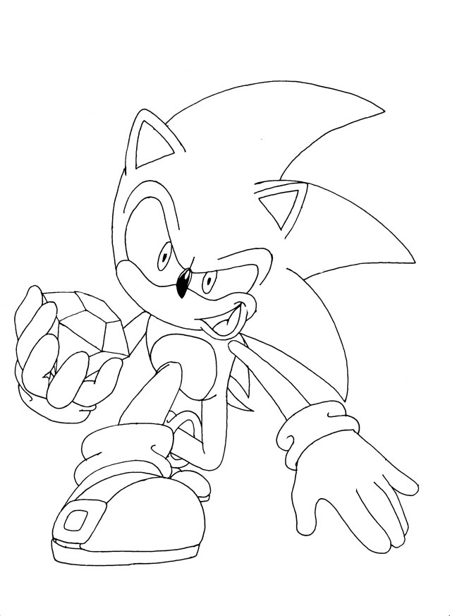 Super Sonic The Hedgehog Coloring Pages 84