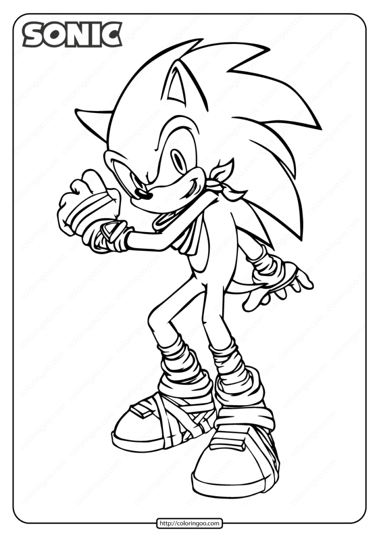 Super Sonic The Hedgehog Coloring Pages 88