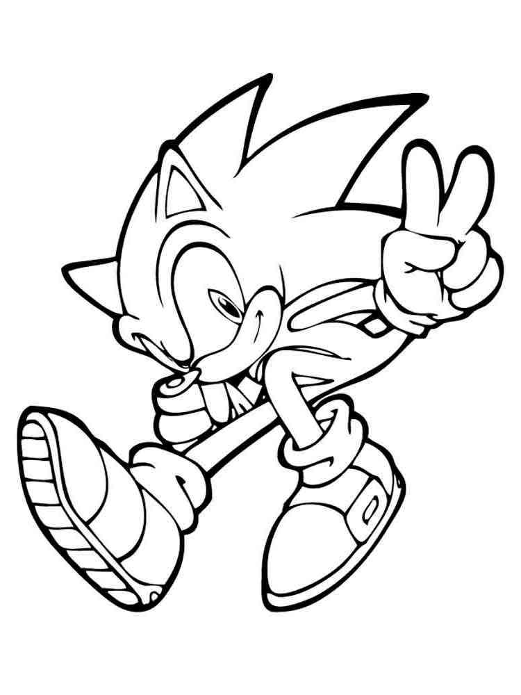 Super Sonic The Hedgehog Coloring Pages 95