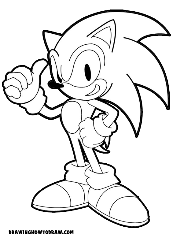 Super Sonic The Hedgehog Coloring Pages 97