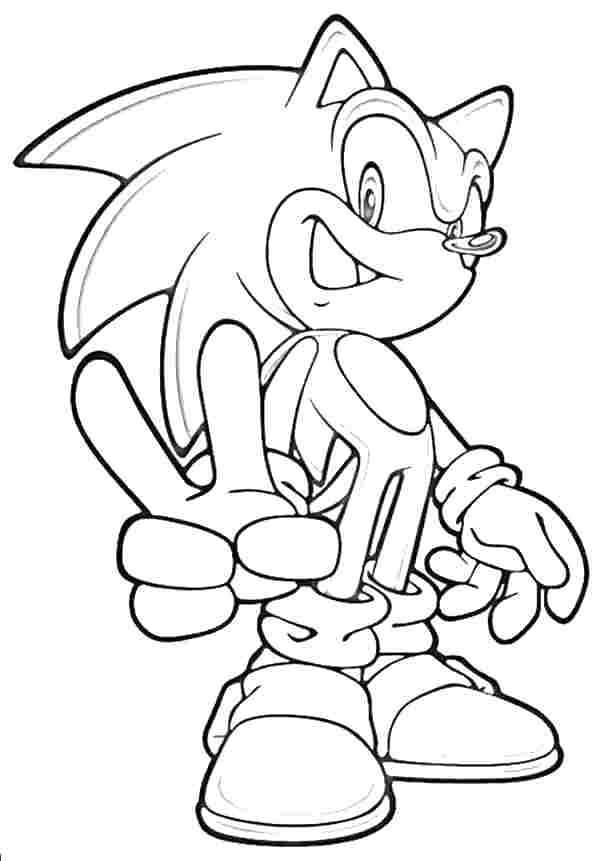 Super Sonic The Hedgehog Coloring Pages 99