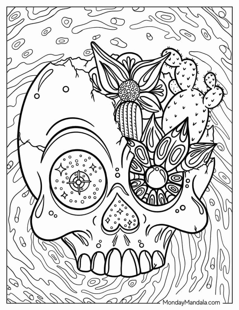 Trippy Coloring Pages for Adults Printables 107