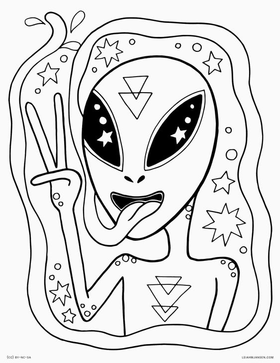 Trippy Coloring Pages for Adults Printables 108