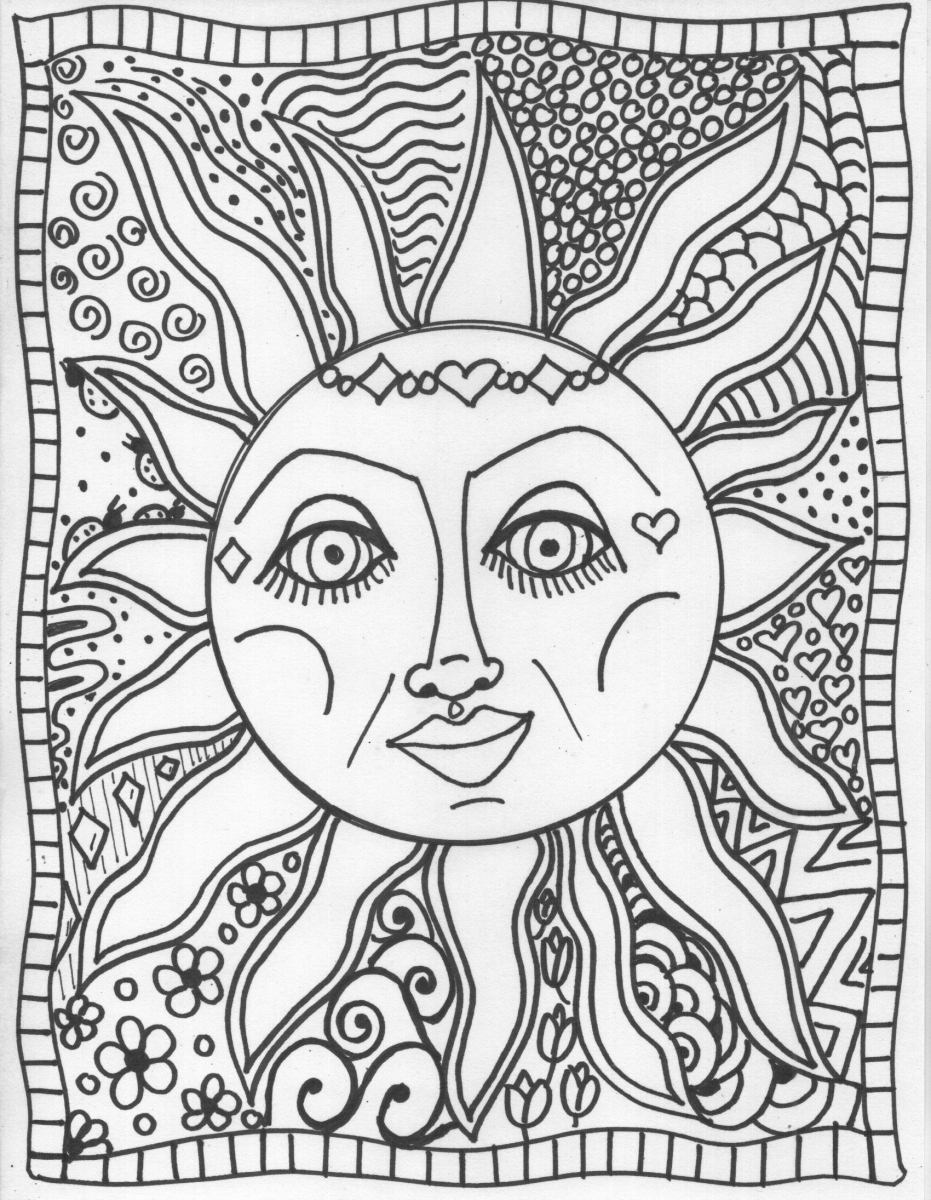 Trippy Coloring Pages for Adults Printables 110