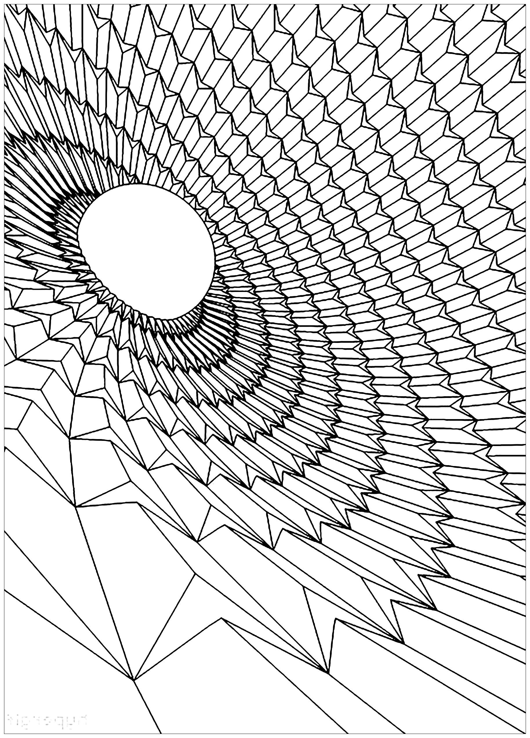 Trippy Coloring Pages for Adults Printables 111