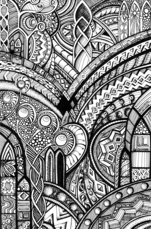 Trippy Coloring Pages for Adults Printables 121