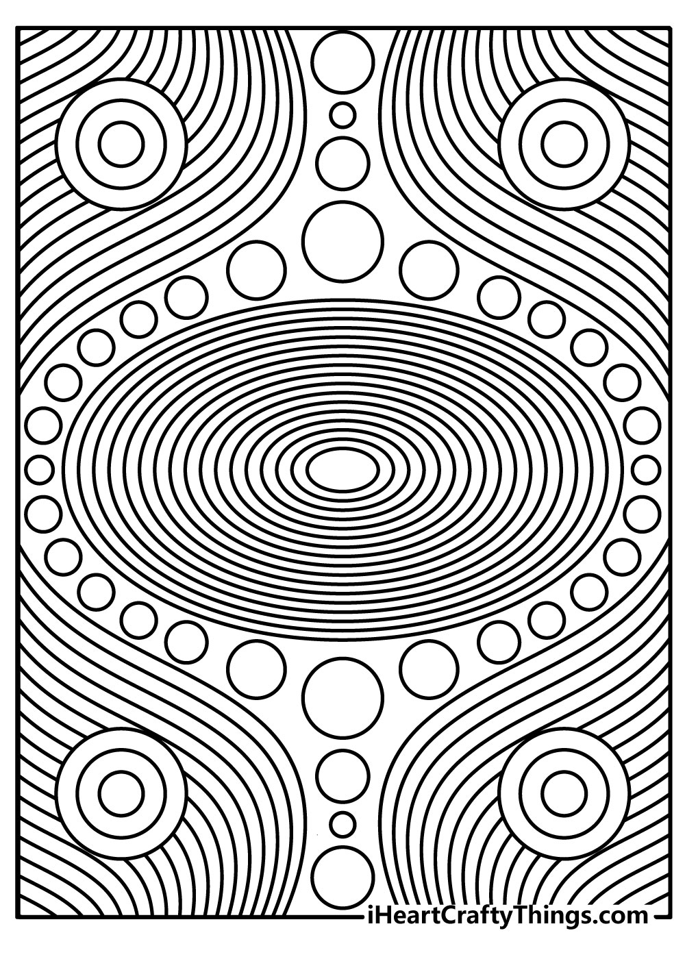 Trippy Coloring Pages for Adults Printables 126