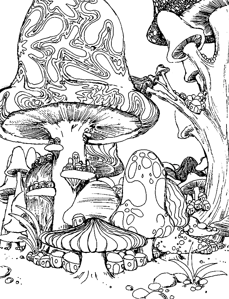 Trippy Coloring Pages for Adults Printables 129