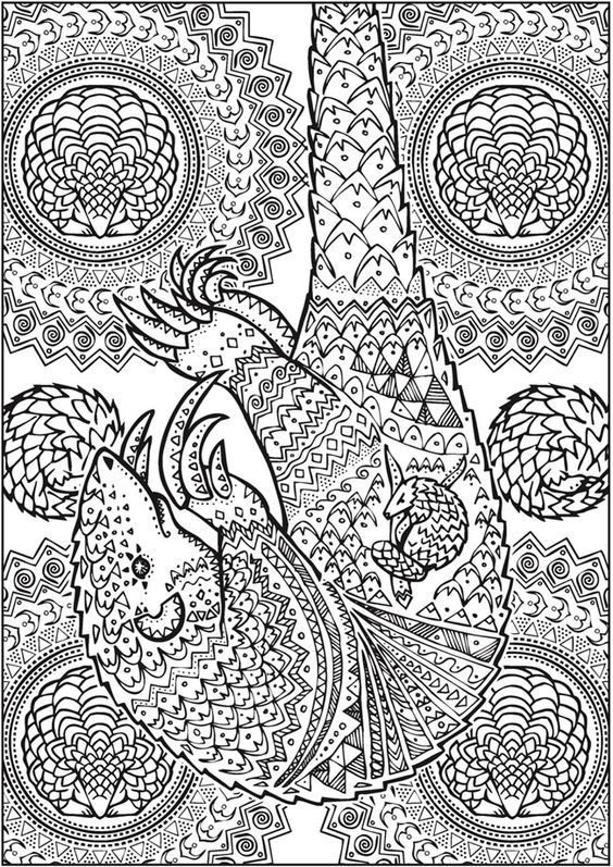 Trippy Coloring Pages for Adults Printables 132