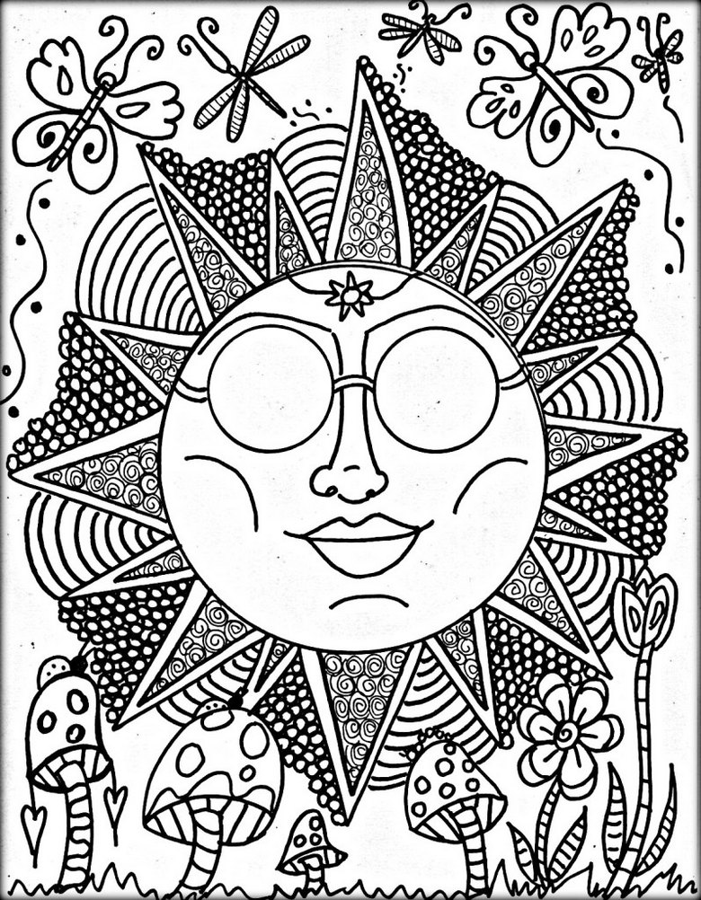 Trippy Coloring Pages for Adults Printables 136