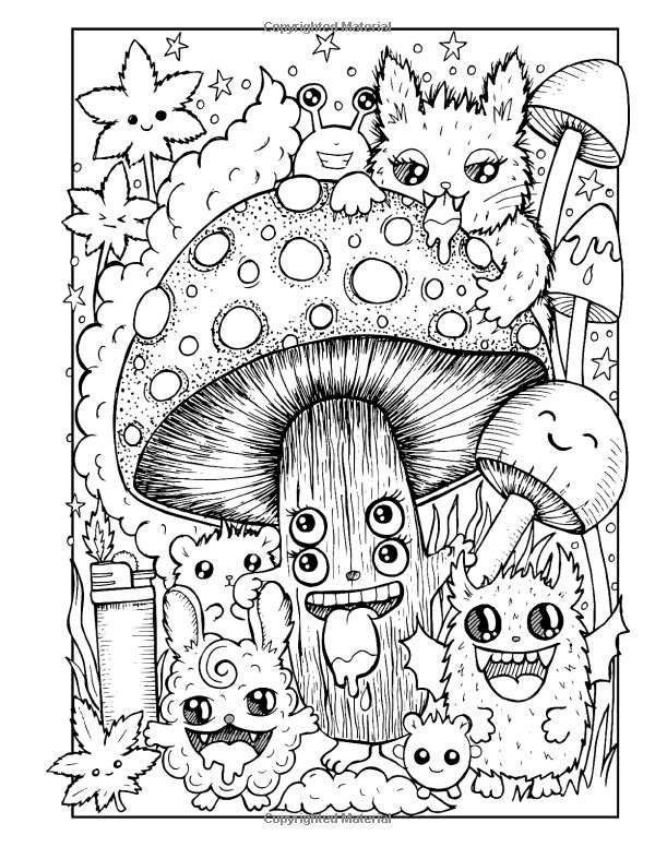 Trippy Coloring Pages for Adults Printables 16