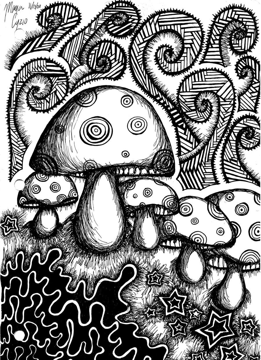 Trippy Coloring Pages for Adults Printables 18