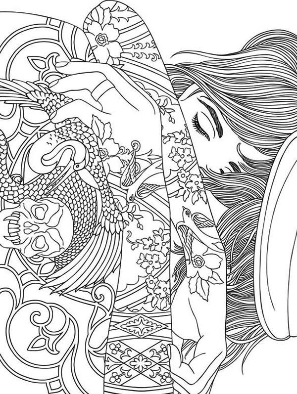 Trippy Coloring Pages for Adults Printables 26