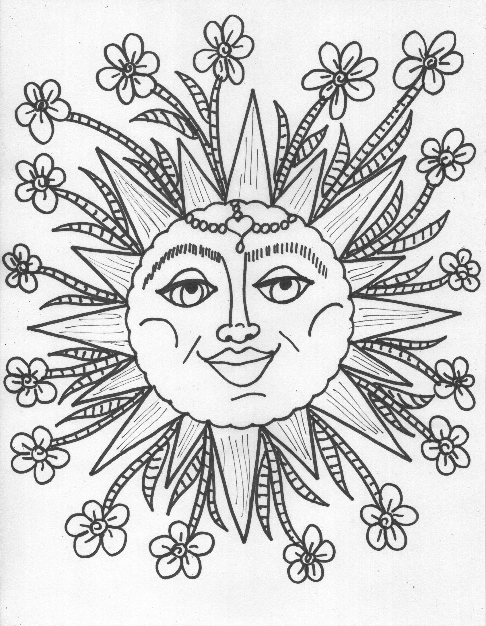 Trippy Coloring Pages for Adults Printables 27