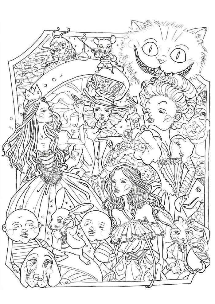 Trippy Coloring Pages for Adults Printables 34