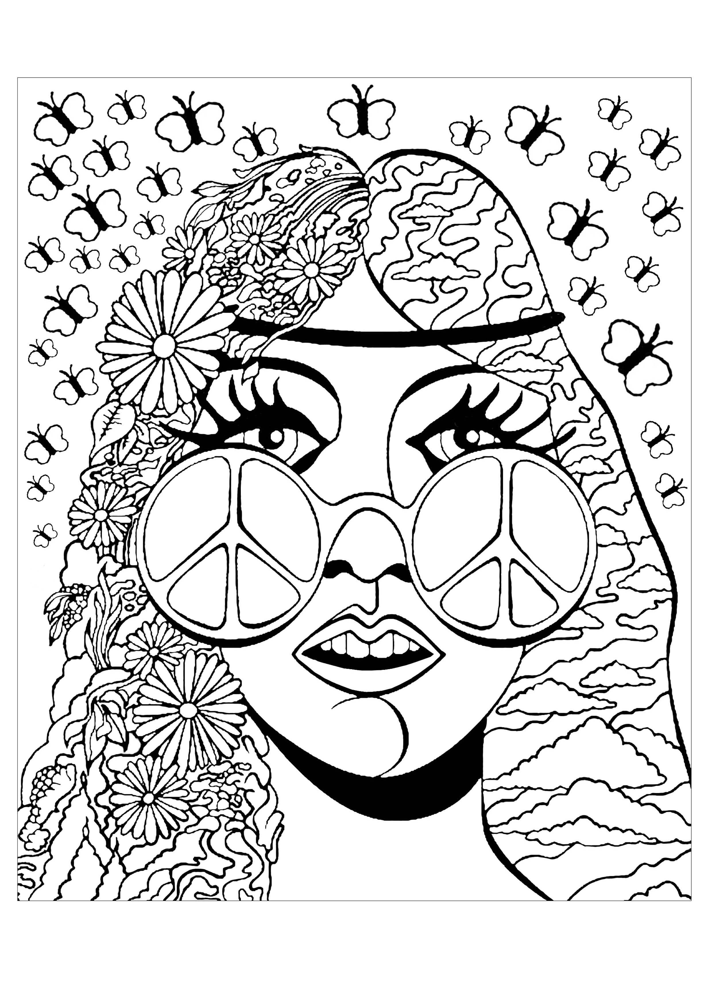 Trippy Coloring Pages for Adults Printables 36