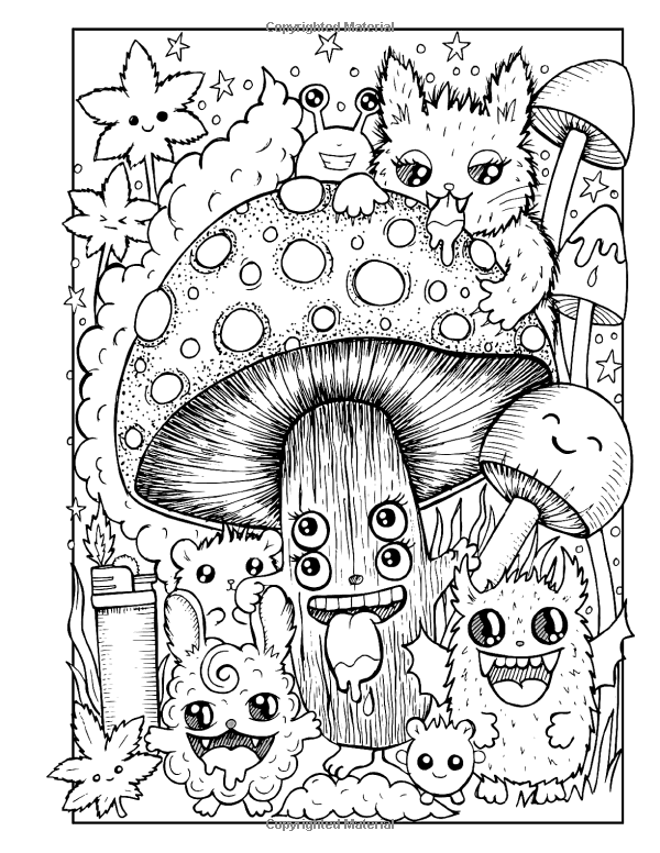 Trippy Coloring Pages for Adults Printables 39