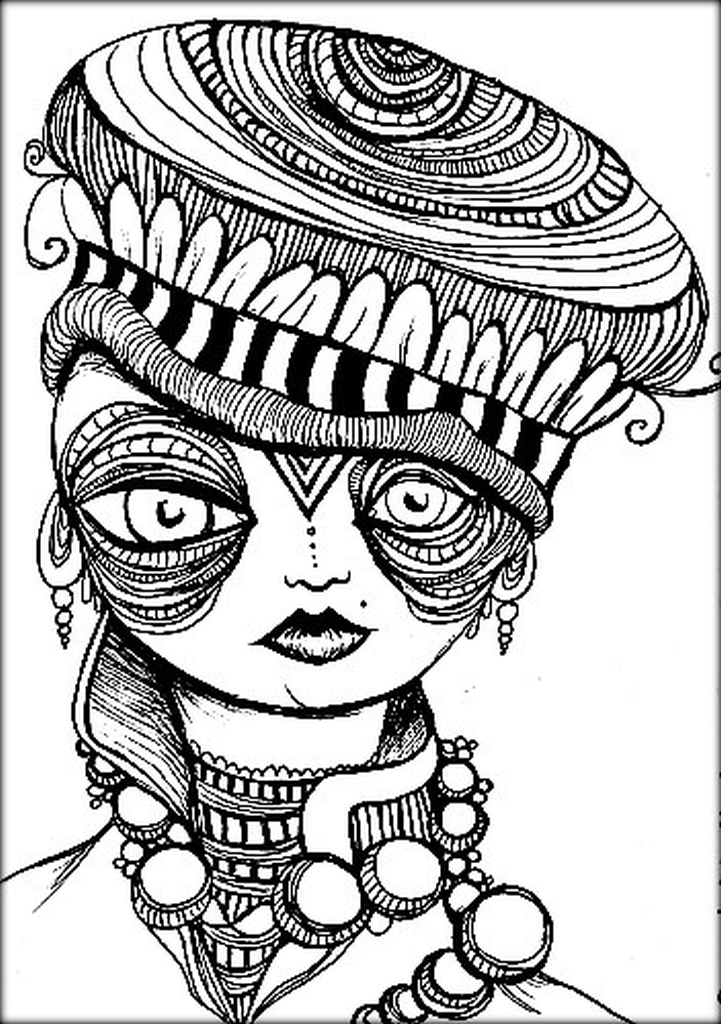 Trippy Coloring Pages for Adults Printables 41