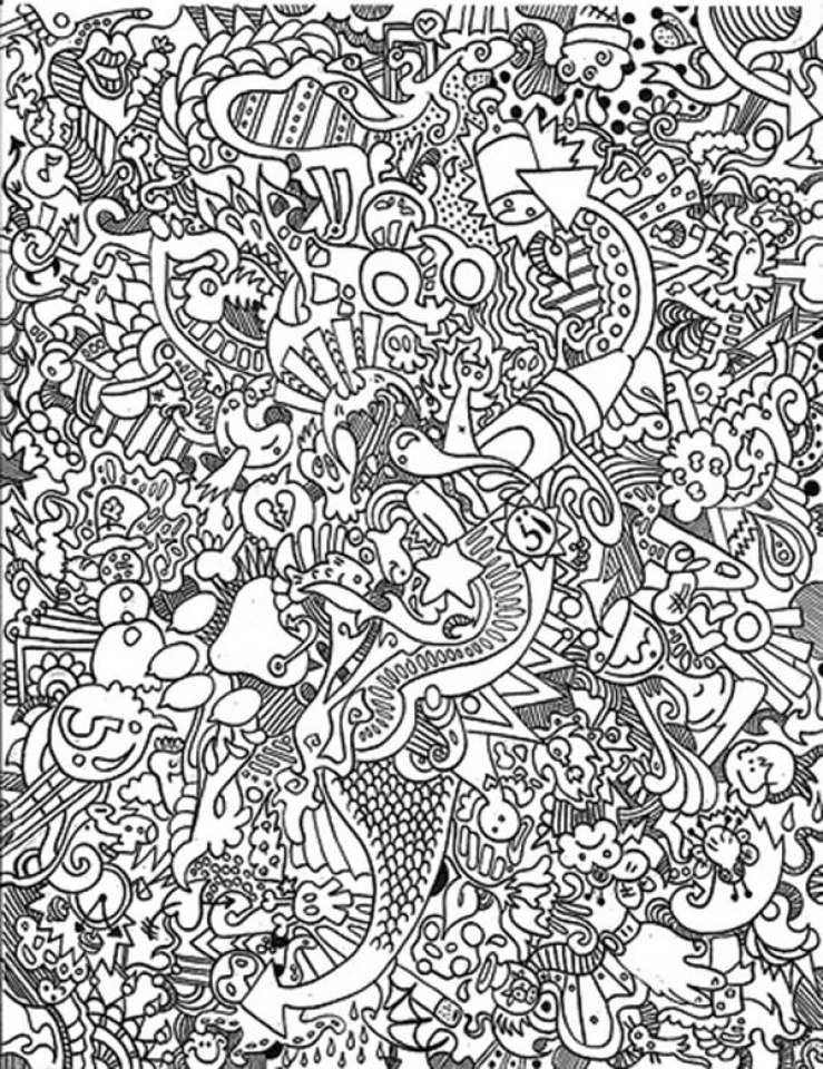 Trippy Coloring Pages for Adults Printables 42