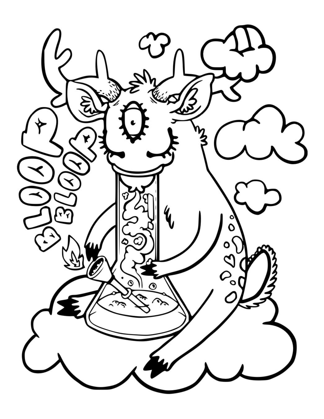 Trippy Coloring Pages for Adults Printables 47