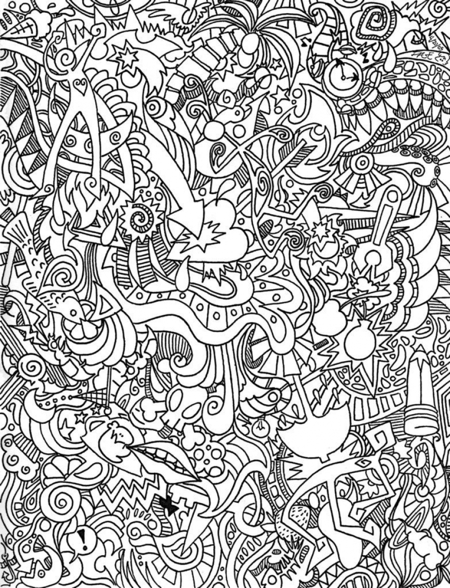 Trippy Coloring Pages for Adults Printables 54