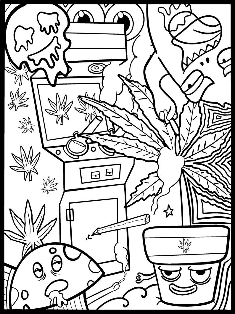 Trippy Coloring Pages for Adults Printables 55