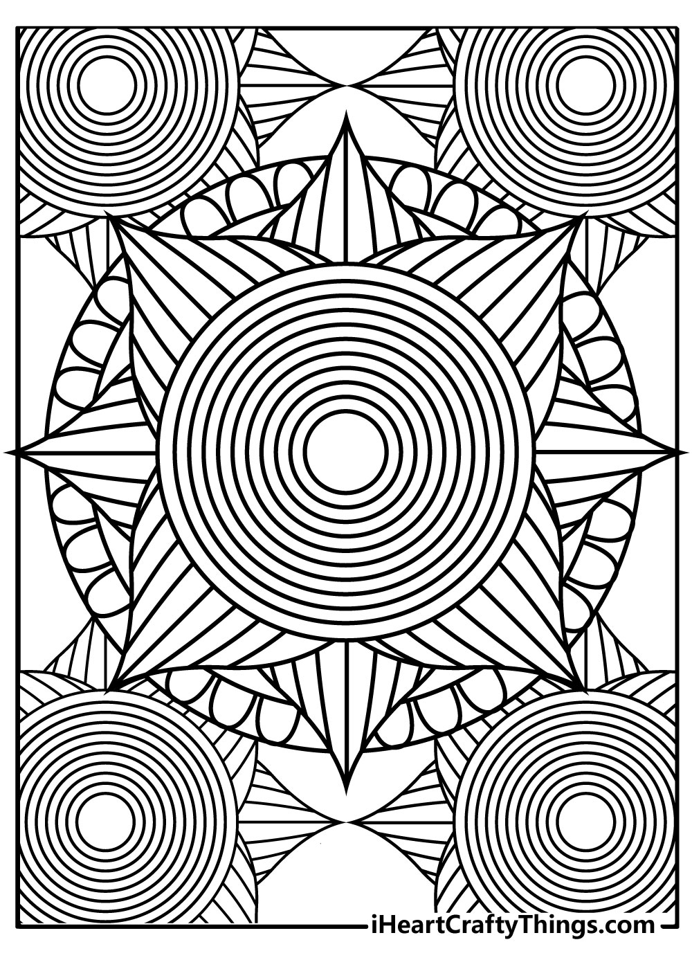 Trippy Coloring Pages for Adults Printables 64