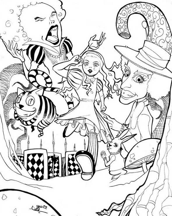 Trippy Coloring Pages for Adults Printables 66