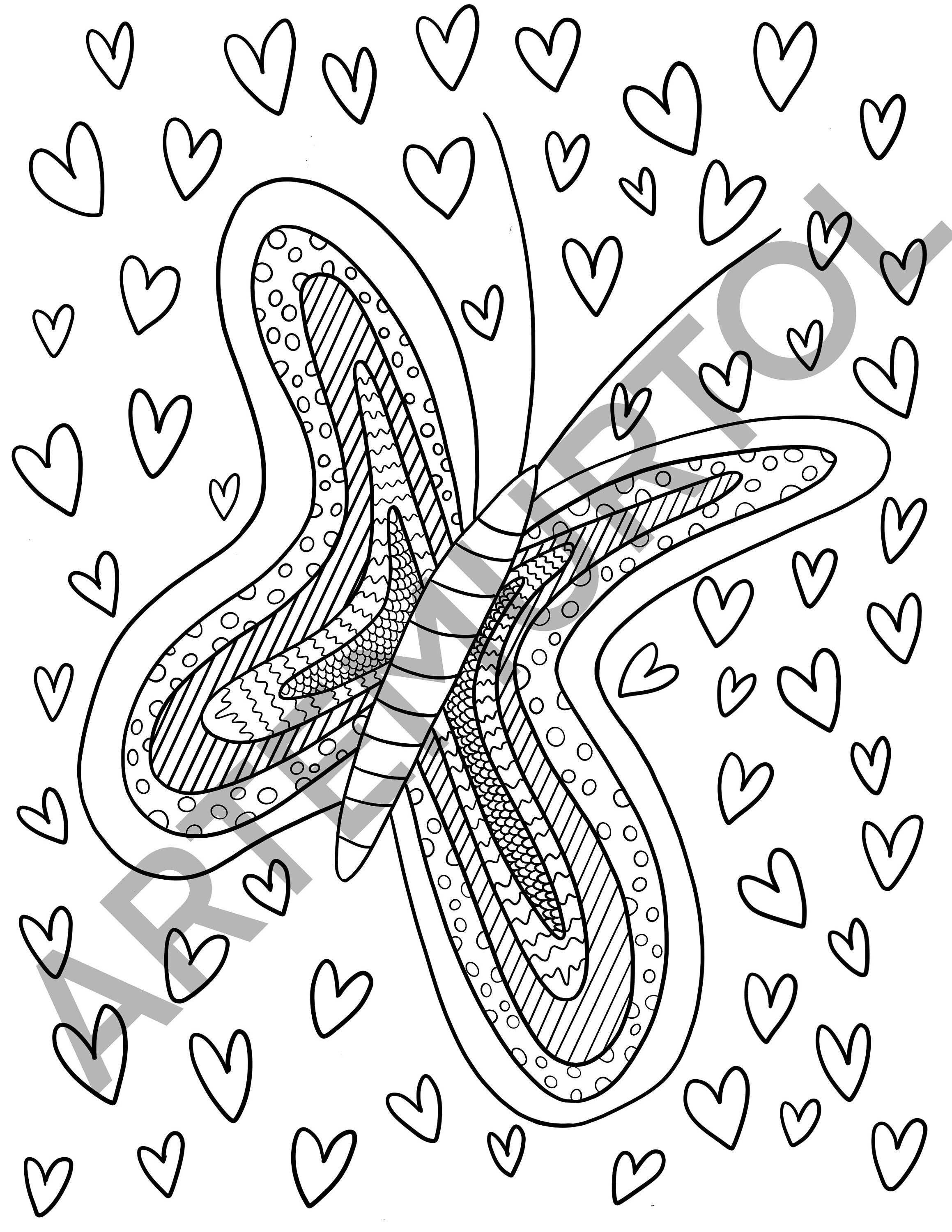 Trippy Coloring Pages for Adults Printables 67